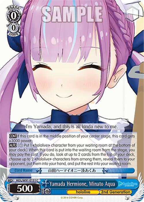 Yamada Hermione Minato Aqua HOL/W91-E131 C hololive production Card