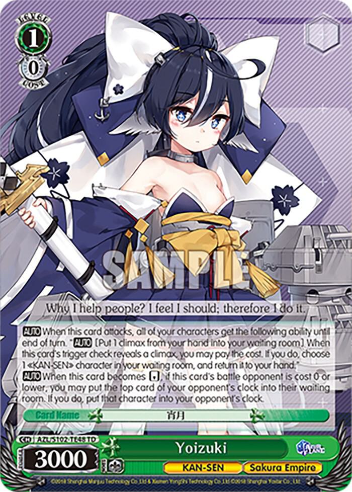 Yoizuki AZL/S102-TE48 TD Azur Lane Card