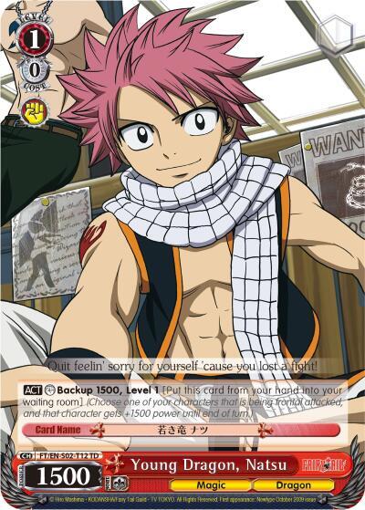 Young Dragon Natsu FT/EN-S02-T12 TD Fairy Tail ver.E Card