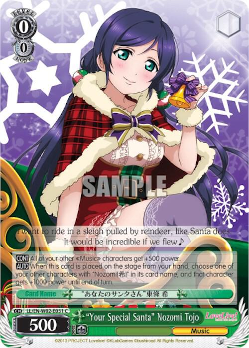 Your Special Santa Nozomi Tojo LL/EN-W02-E031 C Love Live! DX Vol.2 Card