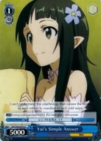 Yuis Simple Answer SAO/S26-E074 C Sword Art Online Vol.2 Card