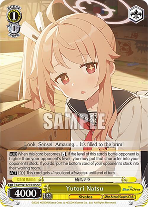 Yutori Natsu SR BAV/W112-E030S SR Blue Archive Card