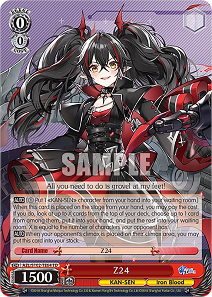 Z24 AZL/S102-TE64 TD Azur Lane Card