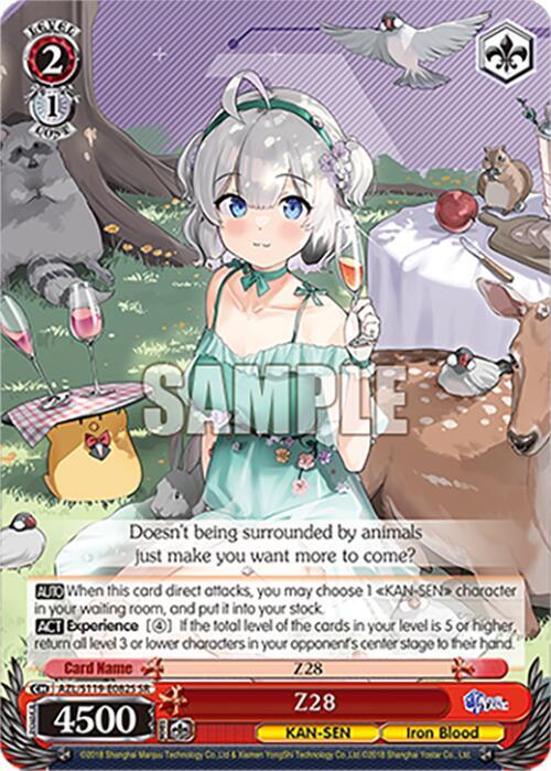 Z28 SR AZL/S119-E082S SR Azur Lane Vol. 2 Card