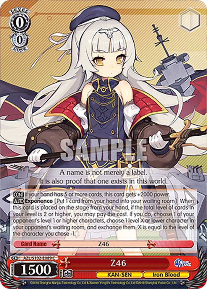 Z46 AZL/S102-E089 C Azur Lane Card