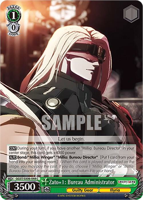Zato=1 Bureau Administrator GGST/SX06-044 C Guilty Gear -Strive- Card