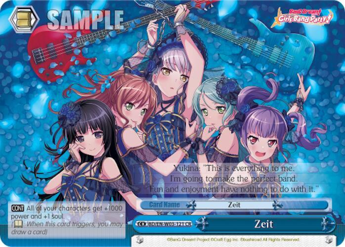 Zeit BD/EN-W03-121 CR BanG Dream! Girls Band Party! MULTI LIVE Card