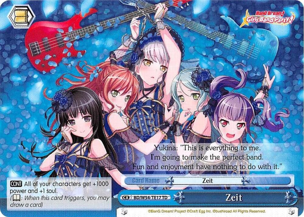 Zeit BD/W54-TE17 TD BanG Dream! Girls Band Party! Card