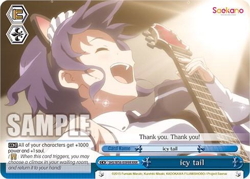icy tail RRR SHS/W56-E099R RRR Saekano: How to Raise a Boring Girlfriend Card