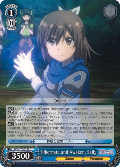 Hibernate and Awaken Sally BFR/S78-E101 C BOFURI: I Don't Want to Get Hurt, so I'll Max Out My Defense Card