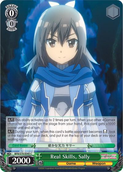Real Skills Sally BFR/S78-E045 C BOFURI: I Don't Want to Get Hurt, so I'll Max Out My Defense Card