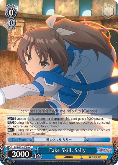 Fake Skill Sally BFR/S78-E098 C BOFURI: I Don't Want to Get Hurt, so I'll Max Out My Defense Card