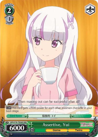 Assertive Yui RRR BFR/S78-TE06R RRR BOFURI: I Don't Want to Get Hurt, so I'll Max Out My Defense Card