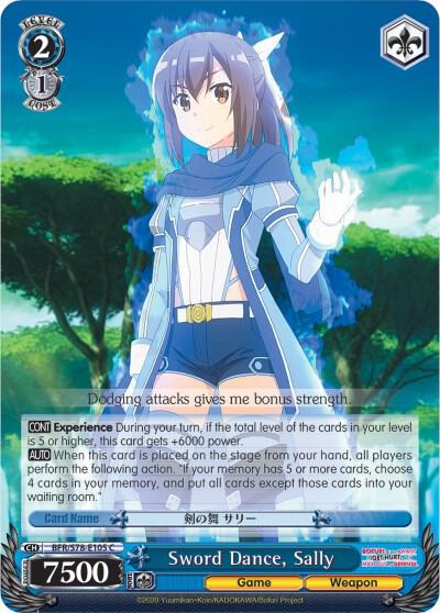 Sword Dance Sally BFR/S78-E105 C BOFURI: I Don't Want to Get Hurt, so I'll Max Out My Defense Card