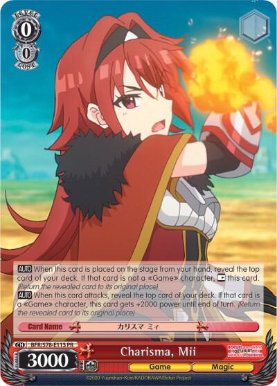 Charisma Mii BFR/S78-E113 PR BOFURI: I Don't Want to Get Hurt, so I'll Max Out My Defense Card