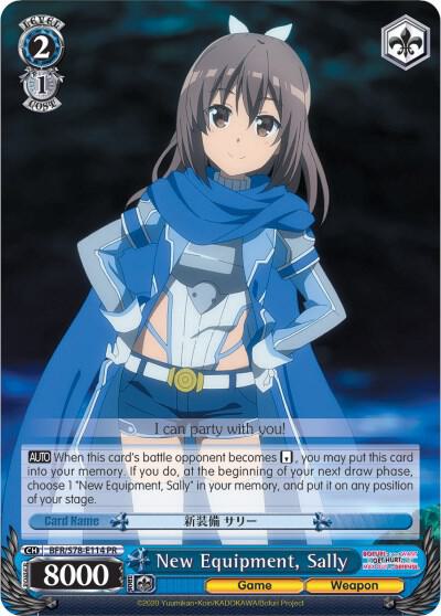 New Equipment Sally BFR/S78-E114 PR BOFURI: I Don't Want to Get Hurt, so I'll Max Out My Defense Card