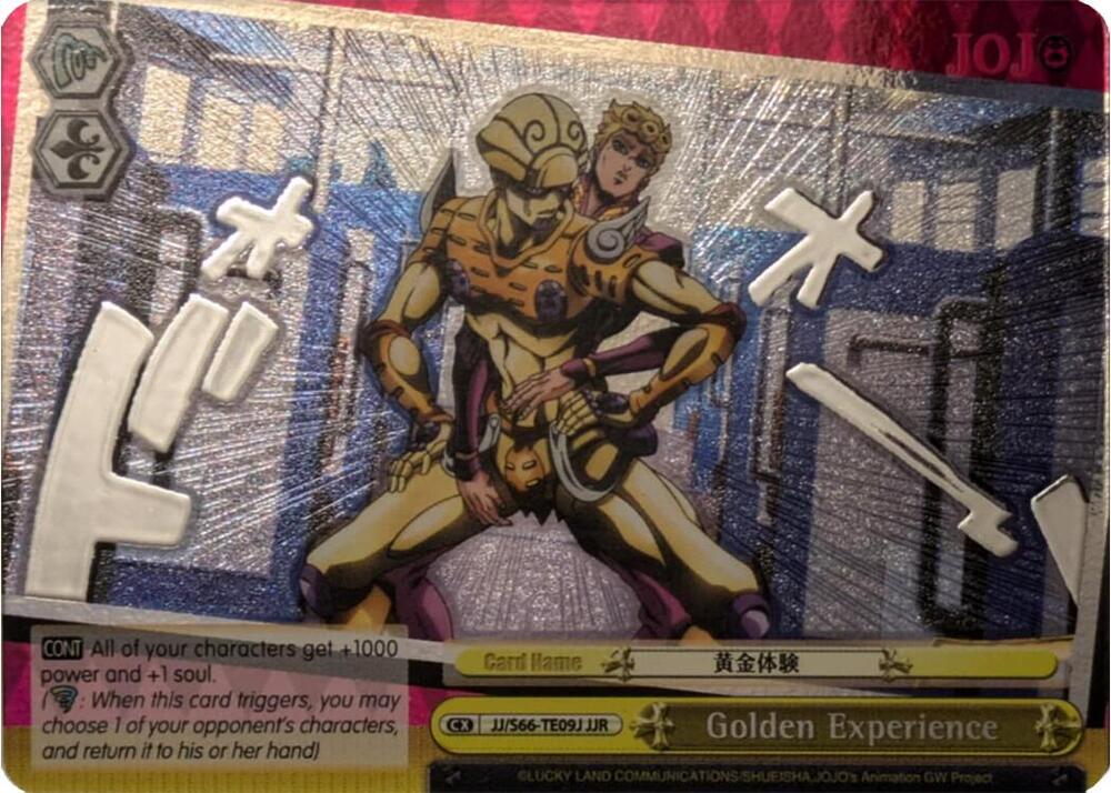 Golden Experience JJR Silver Stamp JJ/S66-TE09J JJR JoJo's Bizarre Adventure: Golden Wind Card