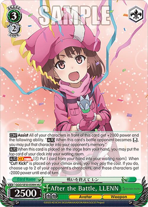 After the Battle LLENN HC GGO/SE50-E09H HC SAO Alternative–Gun Gale Online–2 Premium Booster Card