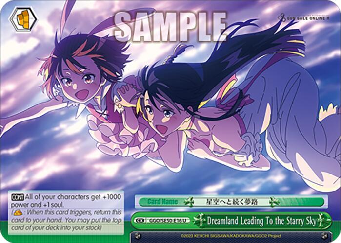 Dreamland Leading To the Starry Sky GGO/SE50-E16 U SAO Alternative–Gun Gale Online–2 Premium Booster Card
