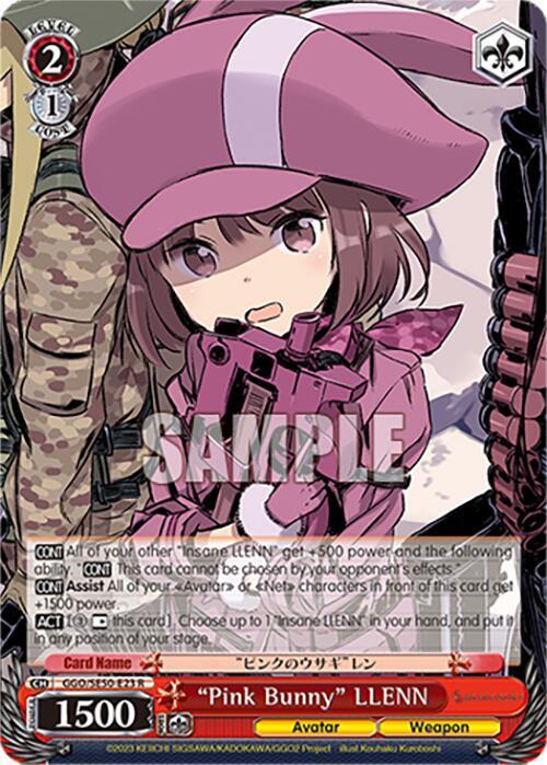 Pink Bunny LLENN GGO/SE50-E23 R SAO Alternative–Gun Gale Online–2 Premium Booster Card