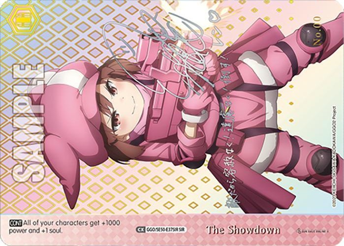 The Showdown SIR GGO/SE50-E37SIR SIR SAO Alternative–Gun Gale Online–2 Premium Booster Card