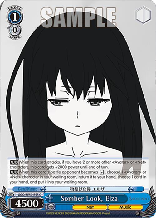 Somber Look Elza GGO/SE50-E55 C SAO Alternative–Gun Gale Online–2 Premium Booster Card