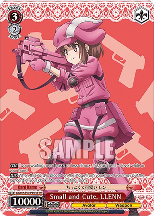 Small and Cute LLENN PR GGO/SE50-PE03S PR SAO Alternative–Gun Gale Online–2 Premium Booster Card