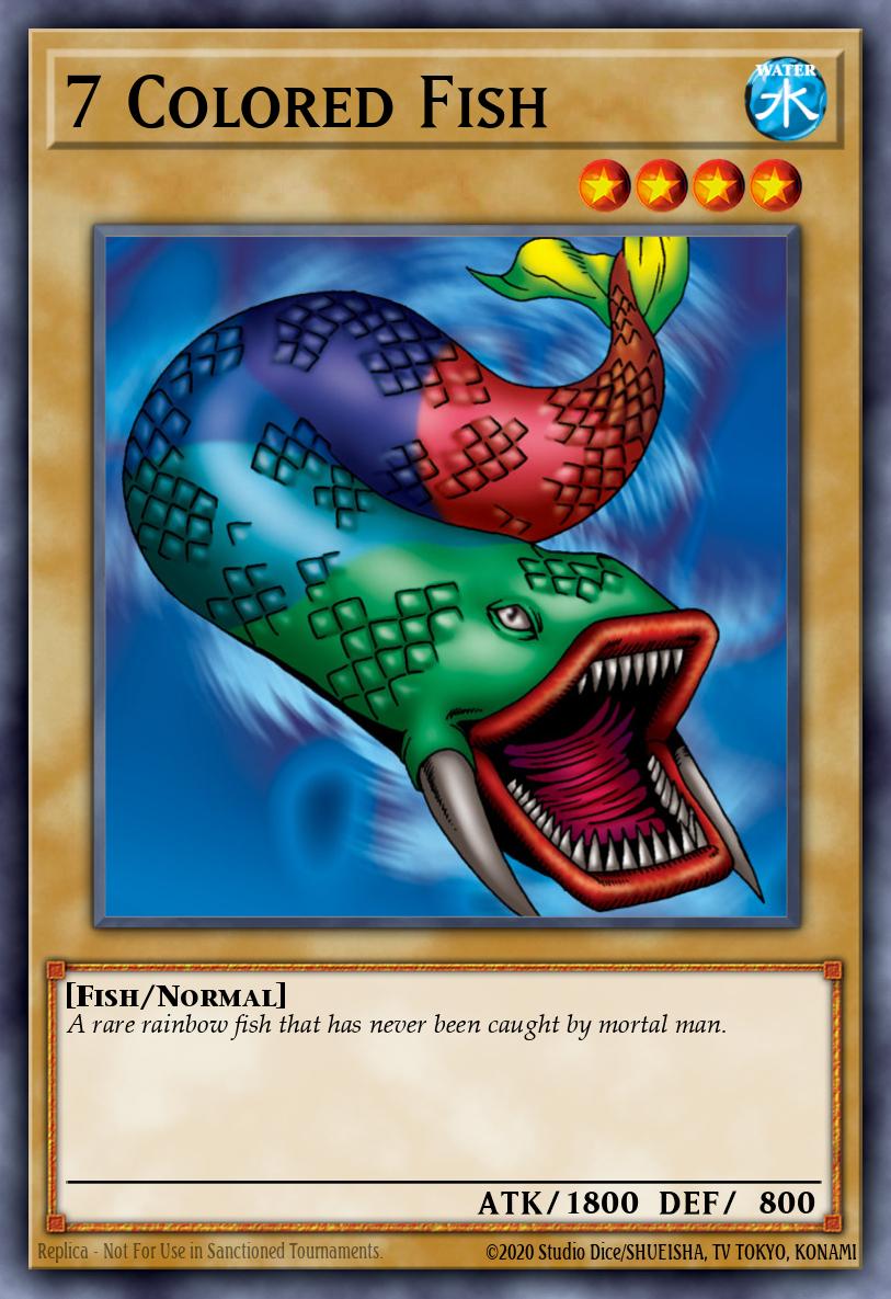 7 Colored Fish Common GLD1-EN001 Gold Series Yugioh card