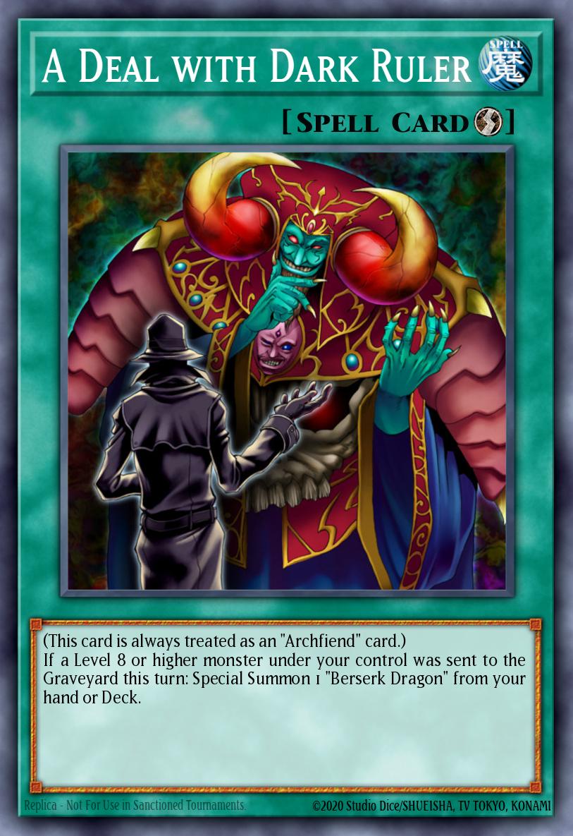 A Deal with Dark Ruler Common DCR-030 Dark Crisis Yugioh card