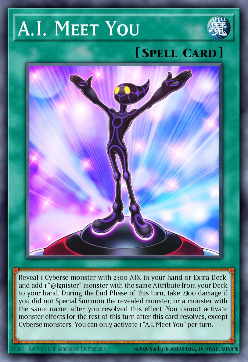 AI Meet You Ultra Rare MP22-EN095 2022 Tin of the Pharaohs Gods Yugioh card
