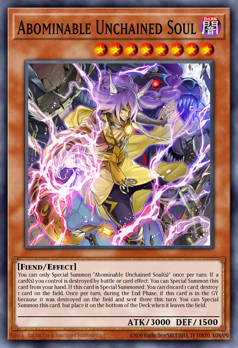 Abominable Unchained Soul Super Rare IGAS-EN019 Ignition Assault Yugioh card