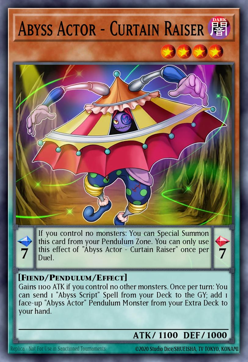 Abyss Actor - Curtain Raiser Ultra Rare BLLR-EN012 Battles of Legend Lights Revenge Yugioh card