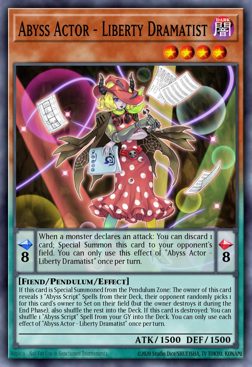 Abyss Actor - Liberty Dramatist Common PHHY-EN016 Photon Hypernova Yugioh card