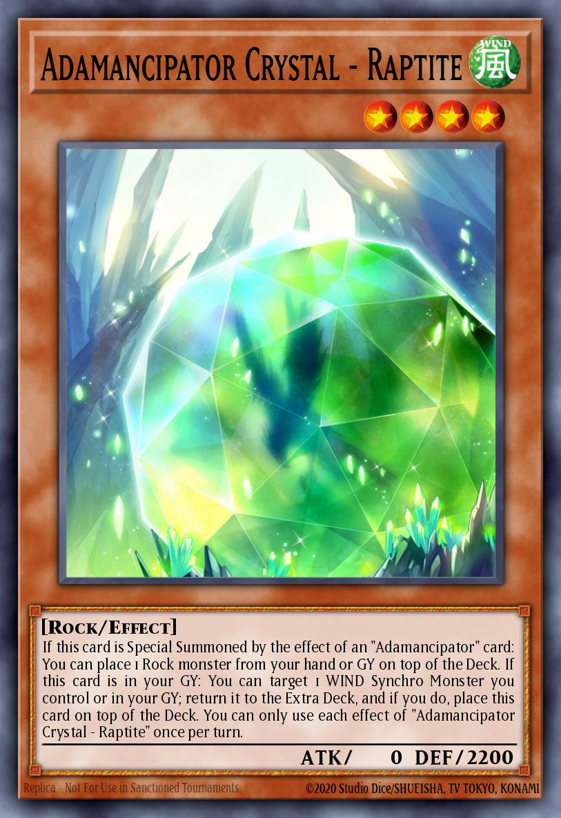 Adamancipator Crystal - Raptite Common MP21-EN228 2021 Tin of Ancient Battles Yugioh card