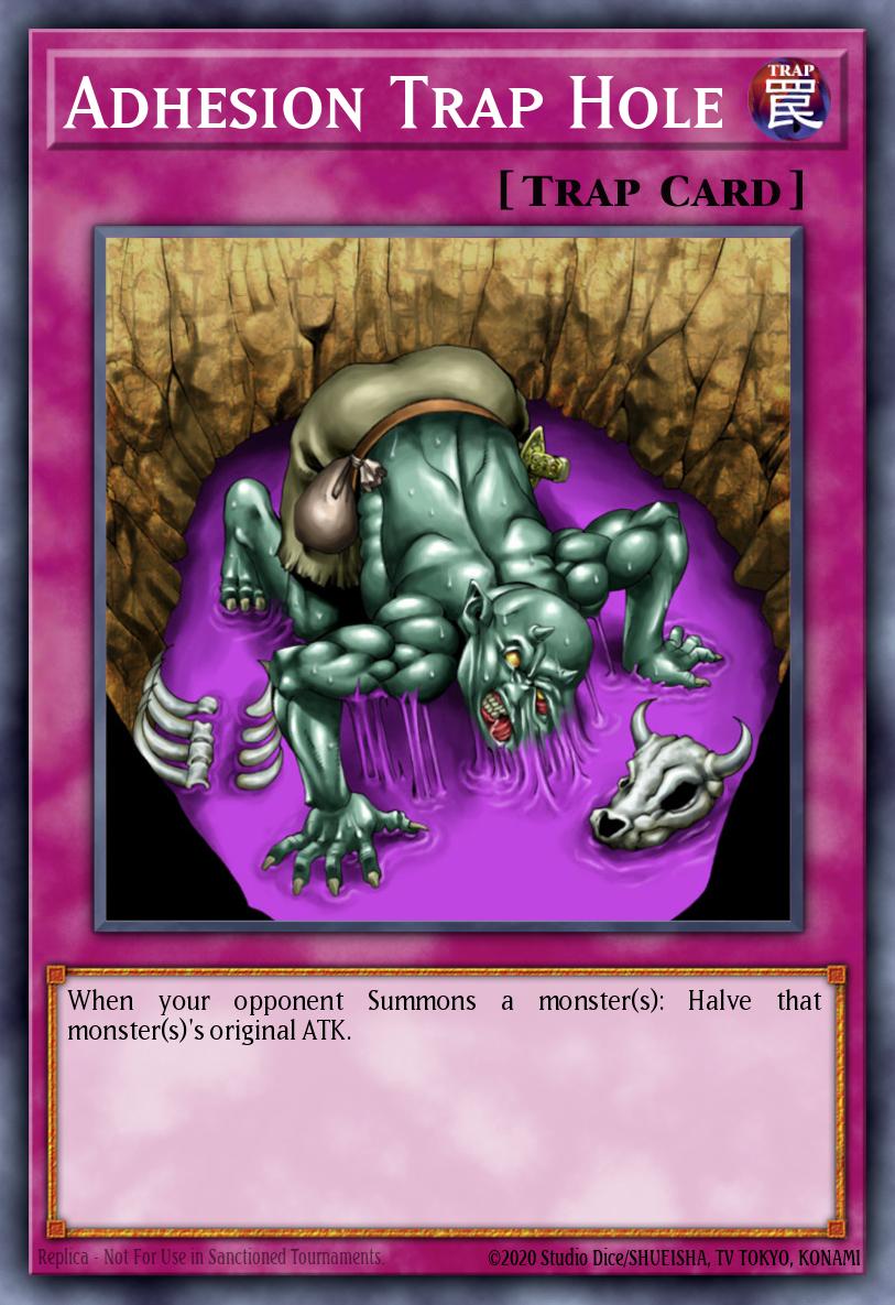 Adhesion Trap Hole Common DR1-EN105 Dark Revelation Volume 1 Yugioh card