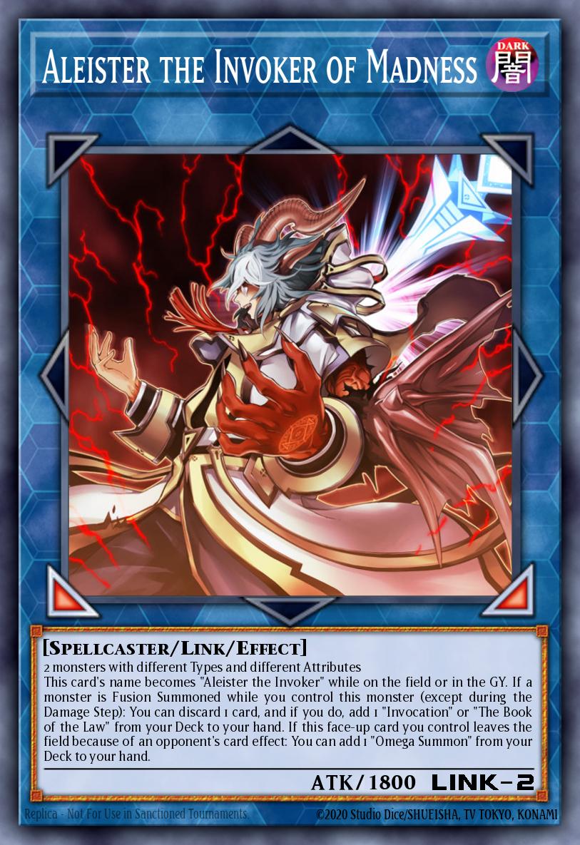 Aleister the Invoker of Madness Collector's Rare GEIM-EN053 Genesis Impact Yugioh card