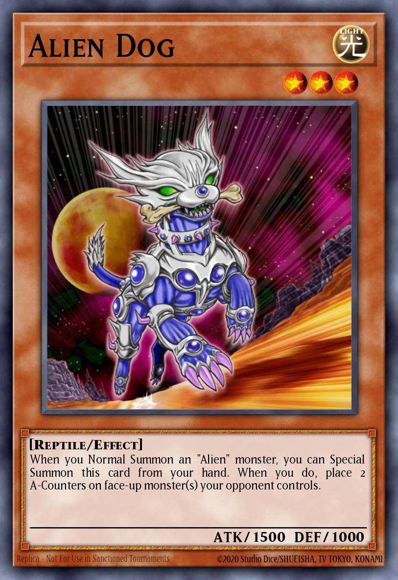 Alien Dog Common RGBT-EN033 Raging Battle Yugioh card