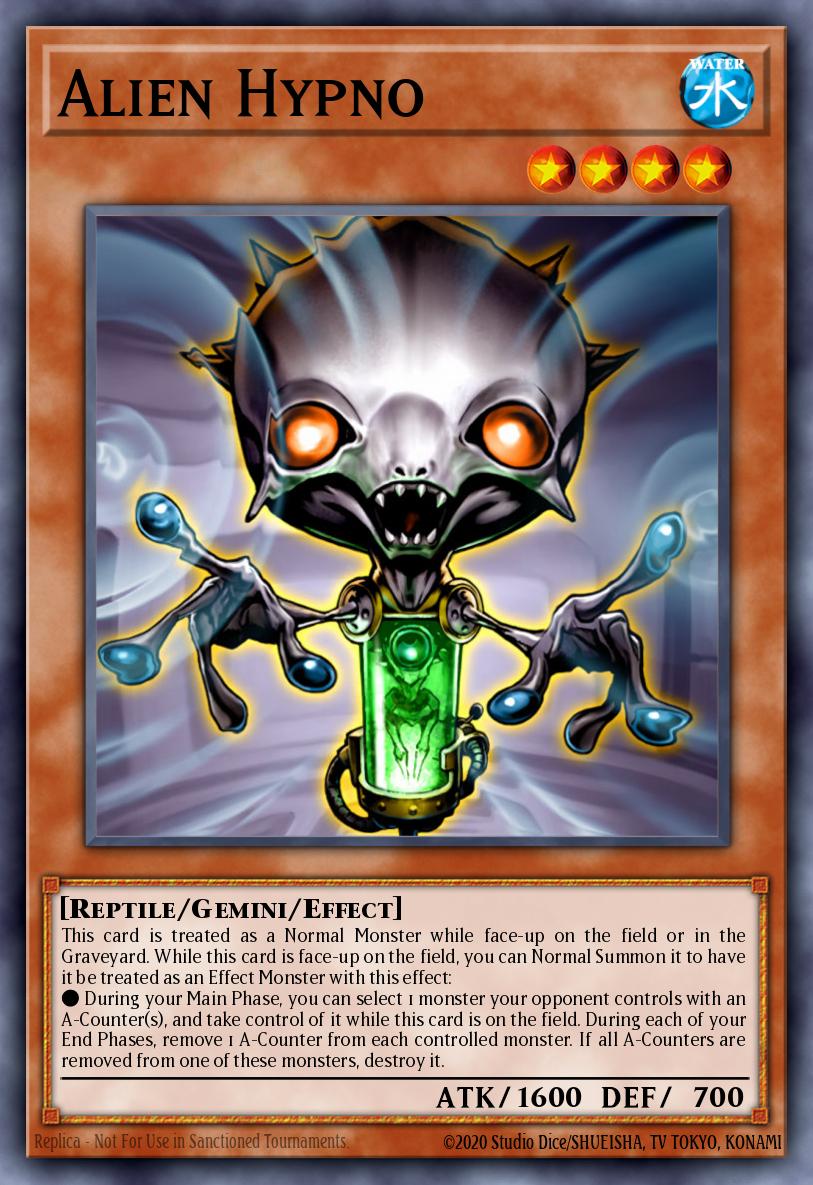 Alien Hypno Common GLAS-EN035 Gladiators Assault Yugioh card
