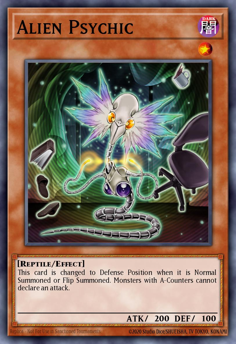 Alien Psychic Common STON-EN031 Strike of Neos Yugioh card