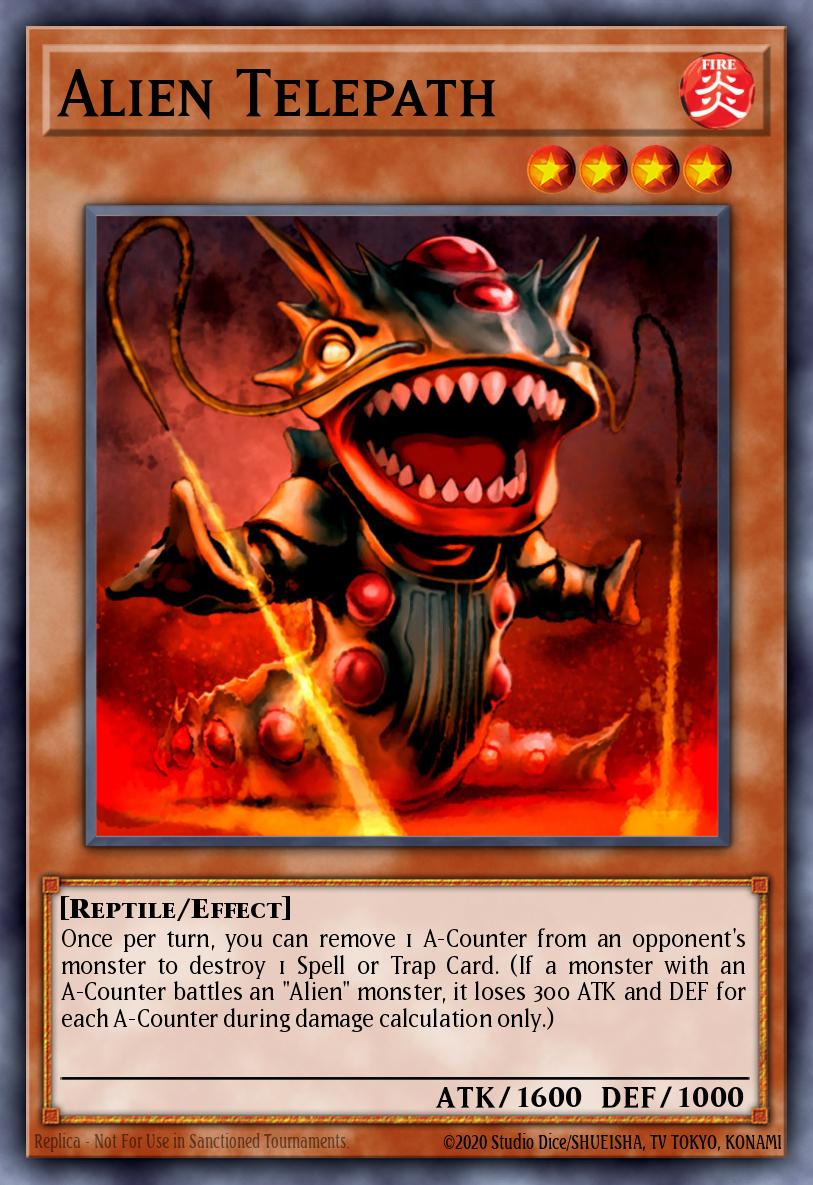 Alien Telepath Rare GLAS-EN034 Gladiators Assault Yugioh card