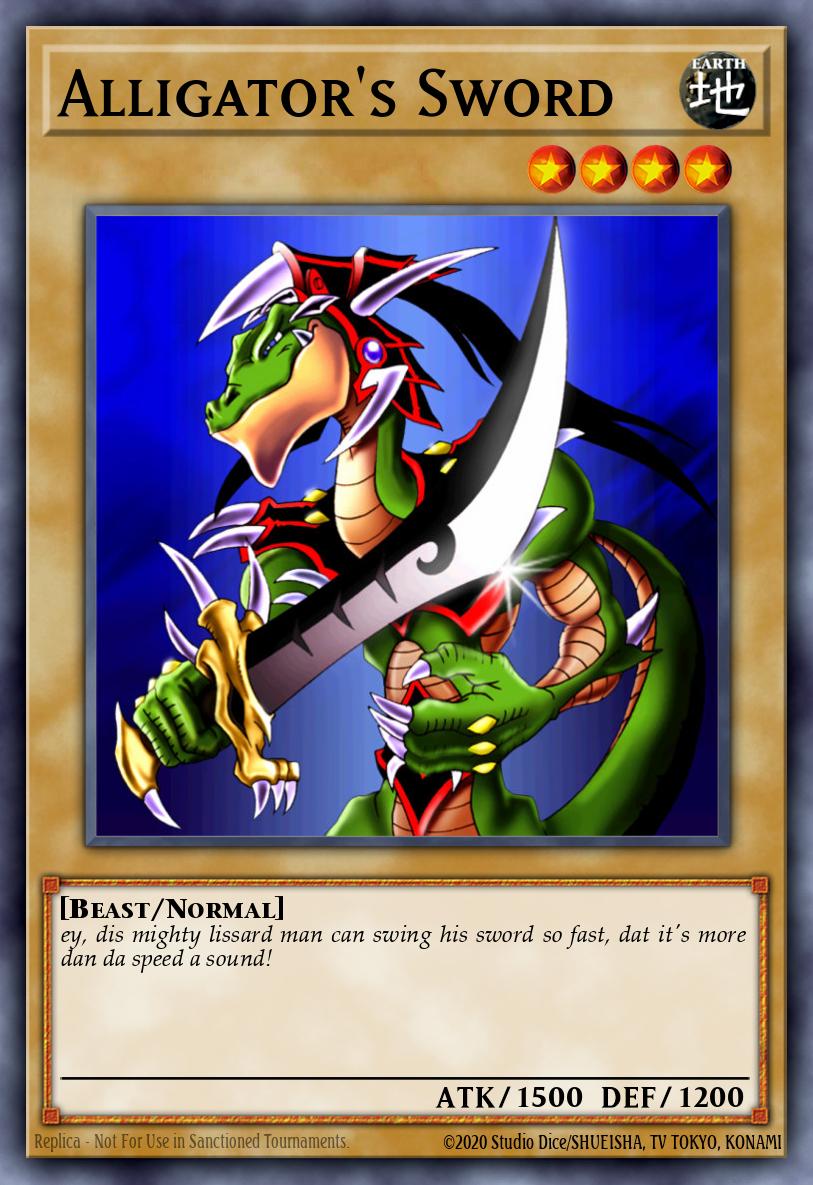 Alligators Sword Common LCJW-EN012 Legendary Collection 4 Joeys World Mega Pack Yugioh card