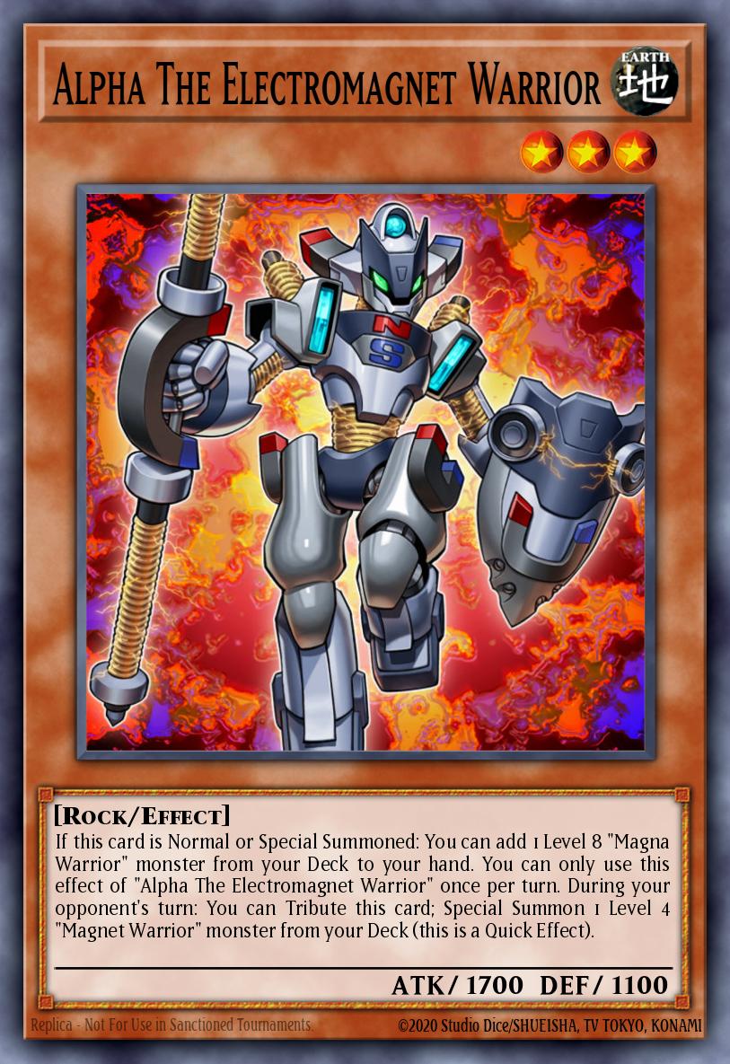 Alpha The Electromagnet Warrior Rare MZMU-EN080 Maze of Muertos Yugioh card