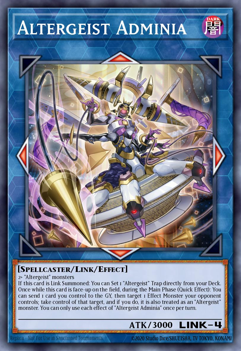 Altergeist Adminia Quarter Century Secret Rare DUNE-EN047 Duelist Nexus Yugioh card