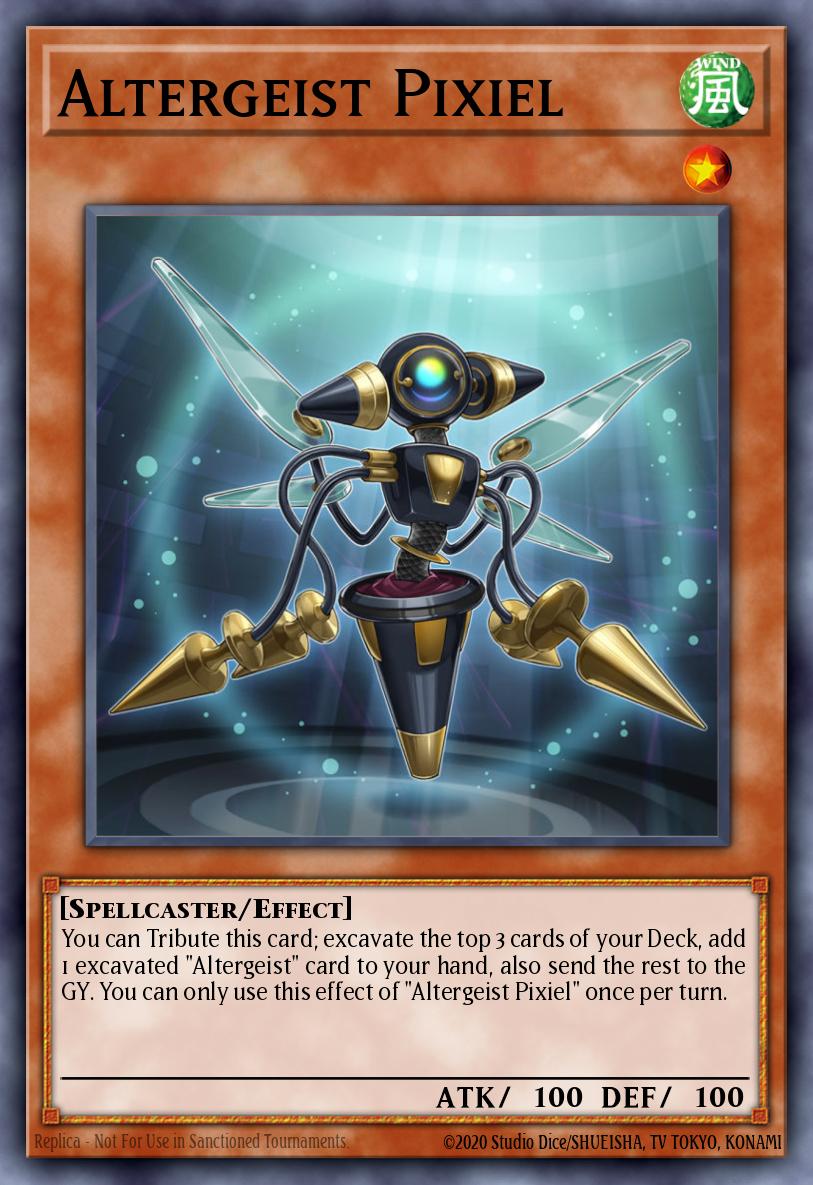 Altergeist Pixiel Common MP19-EN010 2019 Gold Sarcophagus Tin Mega Pack Yugioh card