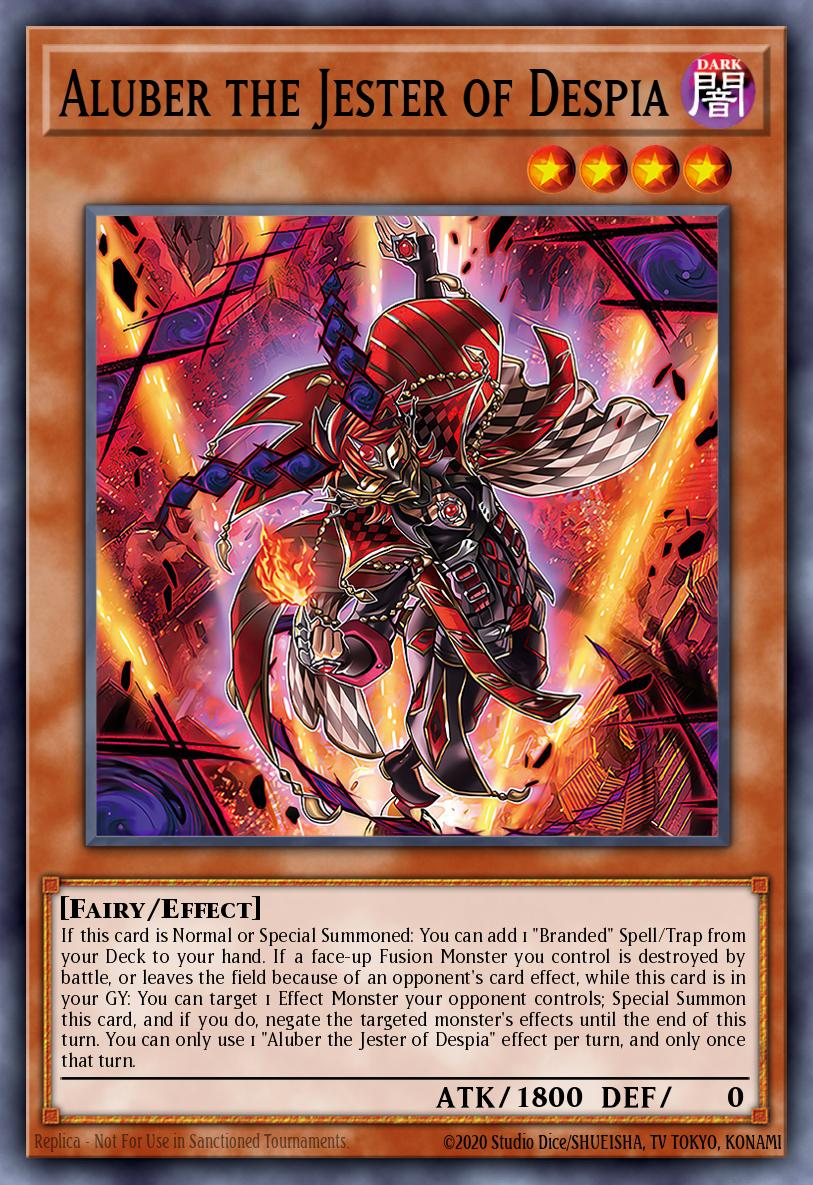 Aluber the Jester of Despia Ultra Rare CH01-EN003 THE CHRONICLES DECK: The Fallen & The Virtuous (All-Foil Edition) Yugioh card