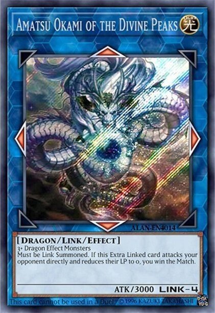 Amatsu-Okami of the Divine Peaks Extra Secret Rare 2018-EN002 Yu-Gi-Oh! World Championship 2018 prize cards Yugioh card