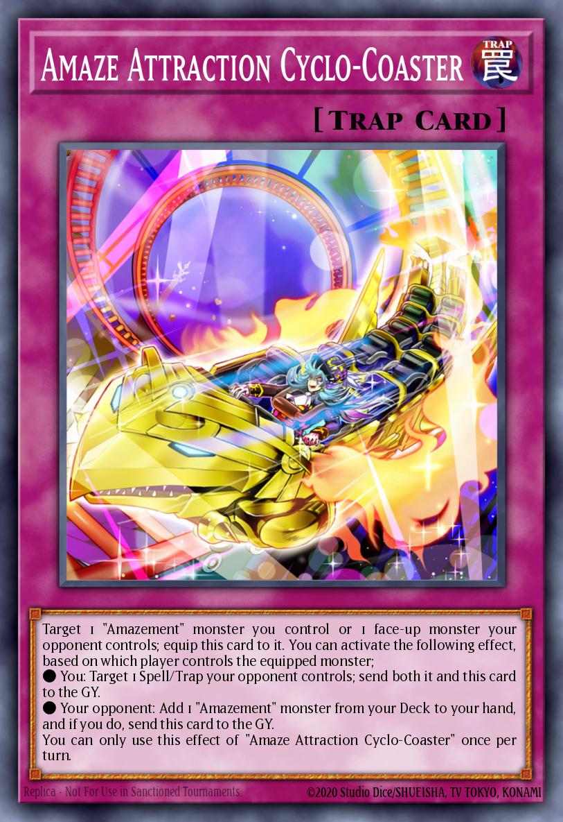 Amaze Attraction Cyclo-Coaster Ultra Rare LIOV-EN071 Lightning Overdrive Yugioh card
