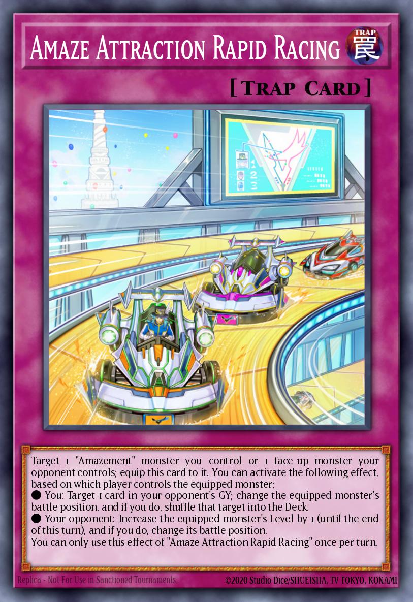 Amaze Attraction Rapid Racing Common LIOV-EN074 Lightning Overdrive Yugioh card