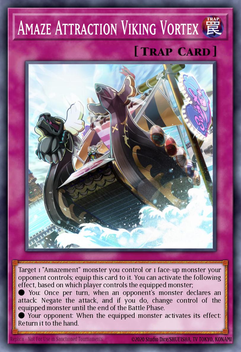 Amaze Attraction Viking Vortex Common DAMA-EN076 Dawn of Majesty Yugioh card