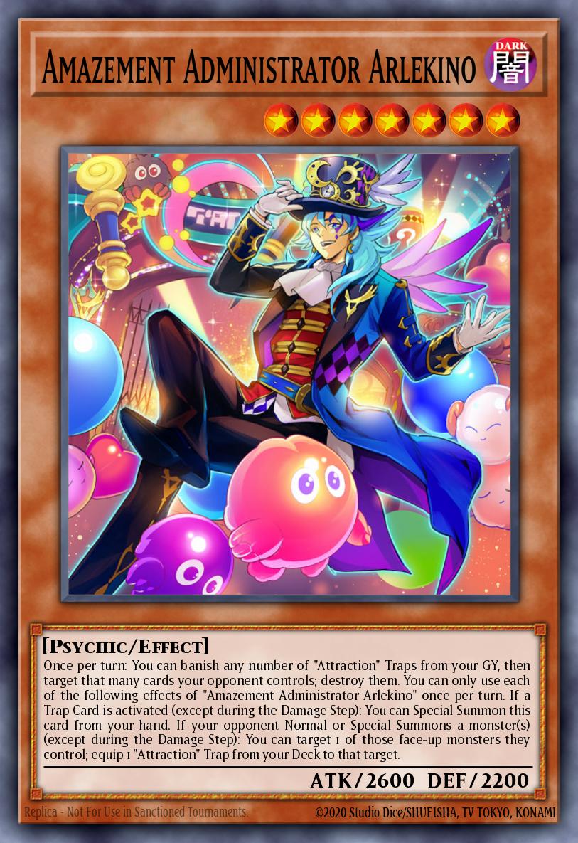 Amazement Administrator Arlekino Secret Rare LIOV-EN006 Lightning Overdrive Yugioh card